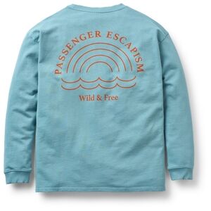Passenger | NWT Rainbow Cotton Oversized Sweatshirt Arctic XS